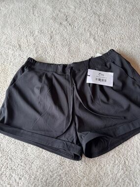 ZYIA Black Athletic Drawstring Shorts
